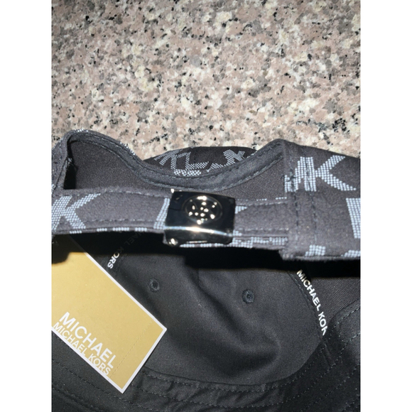 Michael Kors MK Logo Black Baseball Cap Hat One Size NWT MSRP $68.00 main image 4
